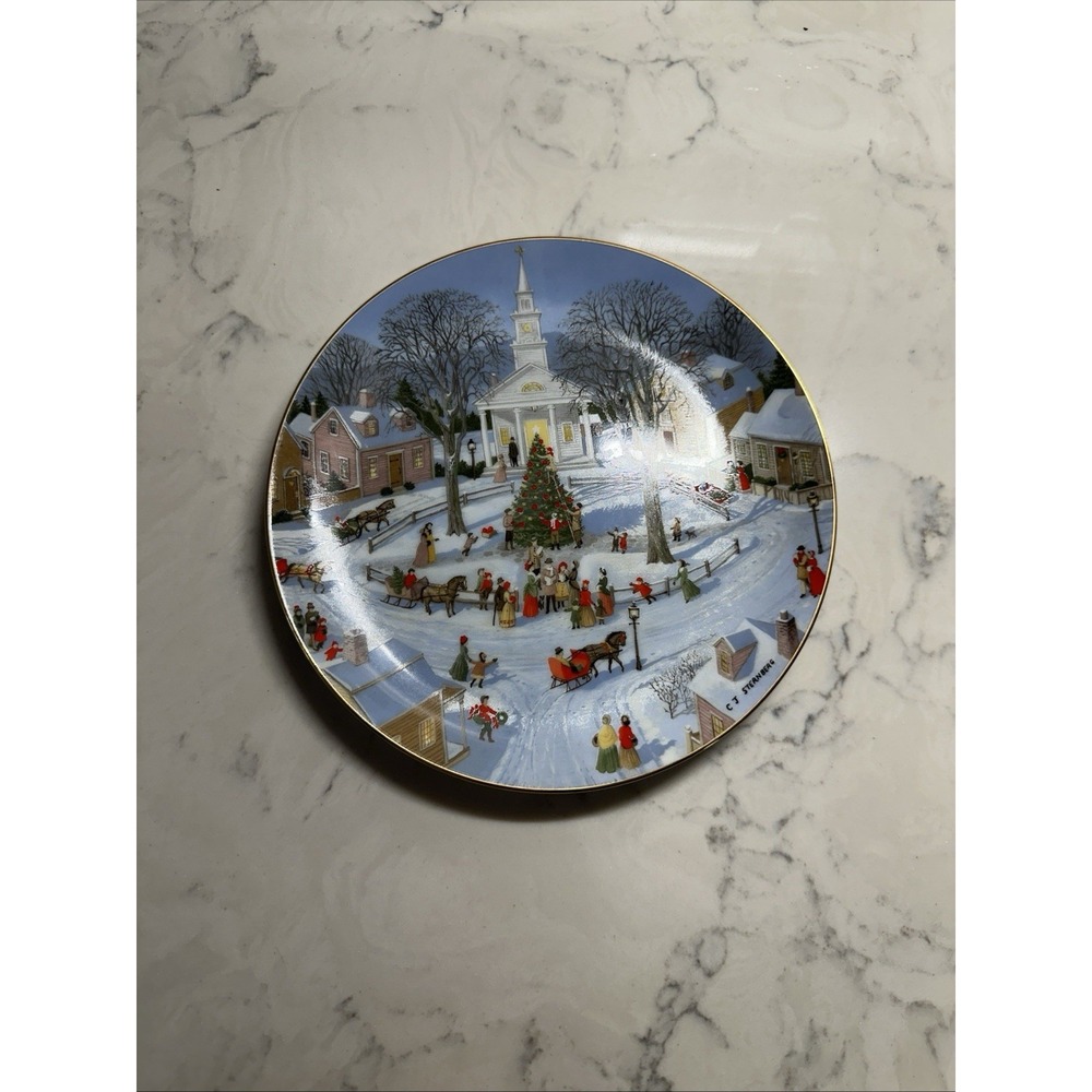 Plato de Colección de Navidad Christmas Plate Usado Porcelain
